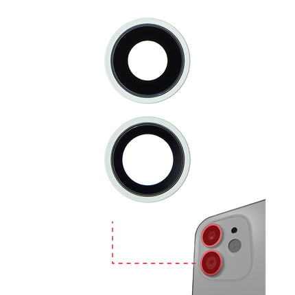 For iPhone 12 | Camera Lens With Frame/Sticker | Green(Premium OEM)