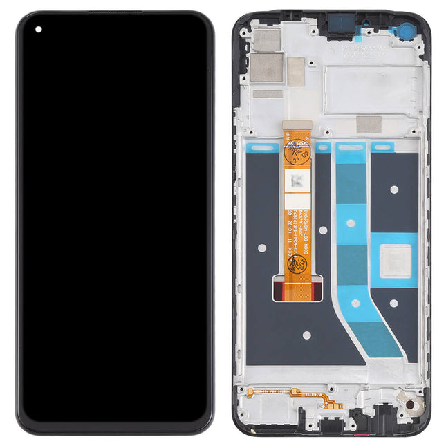 For Realme Realme 7i/A53S/A53 4G/A32/A33/A11S | LCD Assembly with Frame | Black(Refurbished)