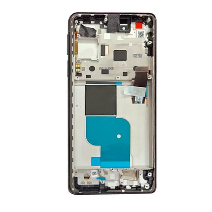 For Motorola Edge 30 Pro 5G / OLED assembly With frame / black  (Premium OEM)(SKU:1555994)
