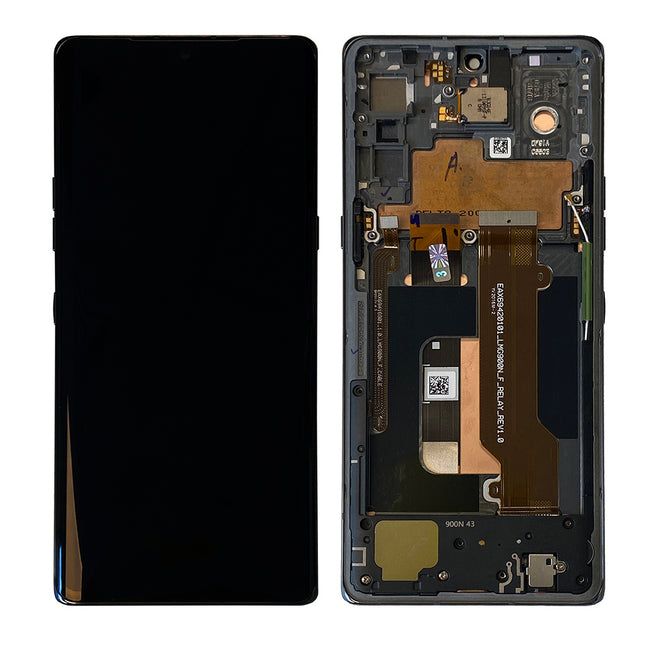 For LG Velvet | LCD Assembly With Frame | Gray(Premium OEM)