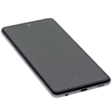 For Samsung Galaxy A72 4G / A725 OLED assembly With frame / black  (Refurbished)(SKU:1484055)