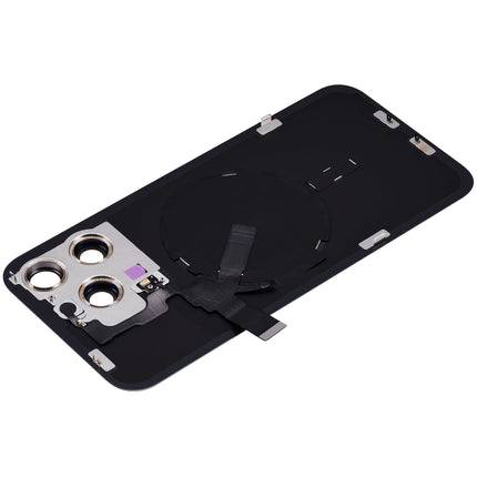 For iPhone 15 Pro Max Lens for back cover With bracket and back camera lens / Magnetic Black (Aftermarket Plus)(SKU:1555158)