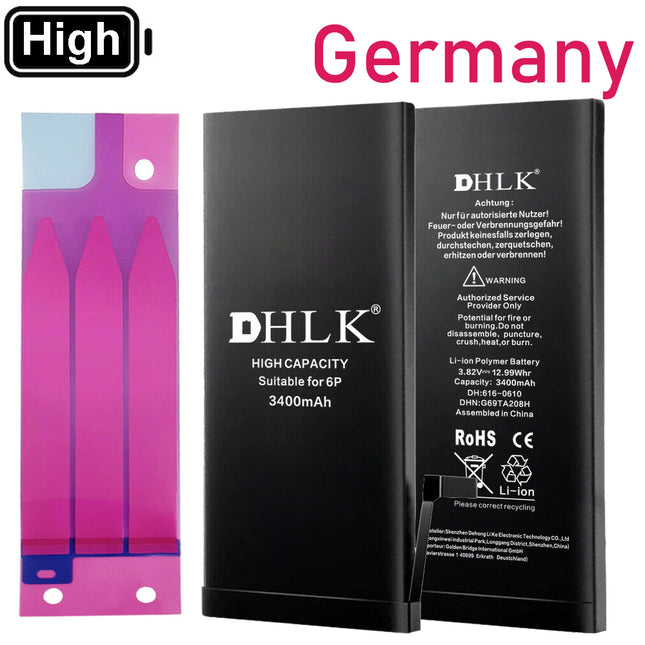 DHLK for iPhone 6 Plus | Battery with sticker High Capacity 3400 mAh ***DE warehouse***