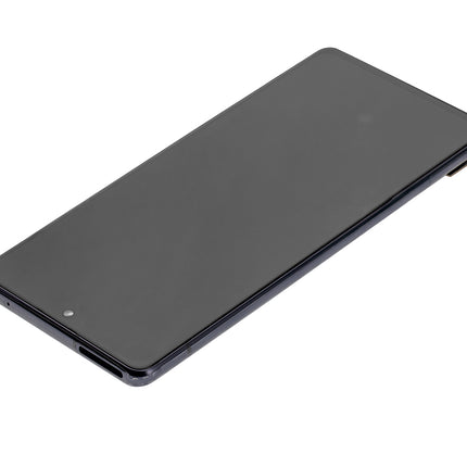 For Samsung Galaxy A71 5G/A716 OLED assembly with Frame Black ( Refurbished )(SKU:1497410)