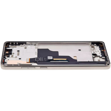For Motorola G Stylus 5G (2024)  OLED assembly With Frame/XT2419-2 Silver (SKU:1565316)