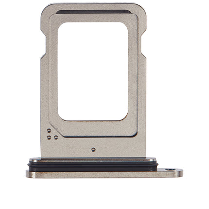 For iPhone 15 Pro / 15 Pro Max Sim Card Tray Holder / Dual Sim Card Black(Premium OEM)(SKU:1532551)