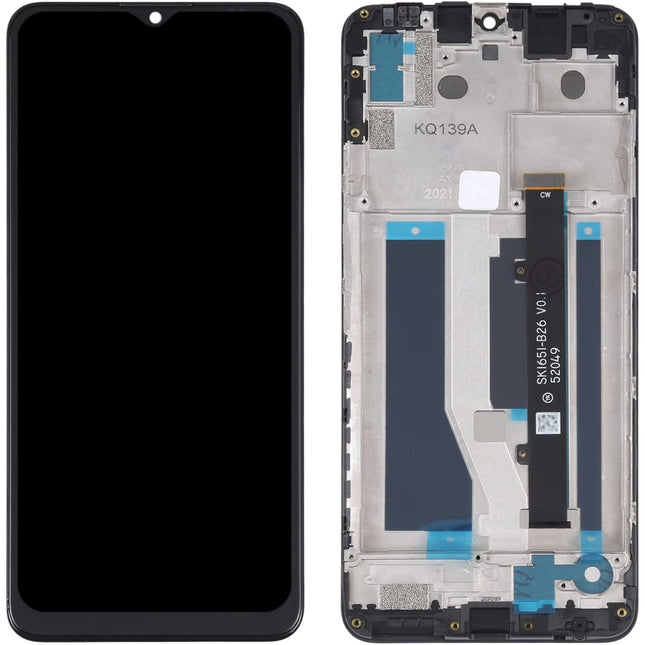 For ZTE Blade A71 LCD assembly with Frame Black (SKU:1564978)