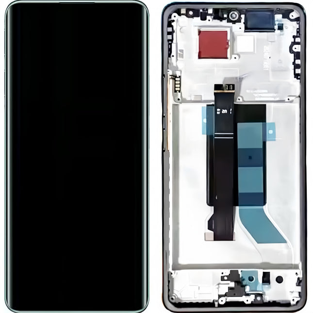 For Xiaomi Redmi Note 14 Pro 4G LCD assembly with Frame Black (SKU:1565769)
