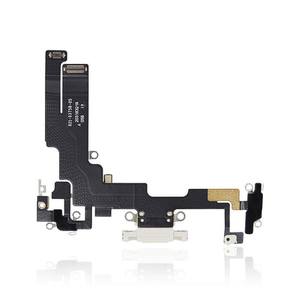 For iPhone14 Charge Port Flex Cable White (Refurbished)(SKU:1507734)
