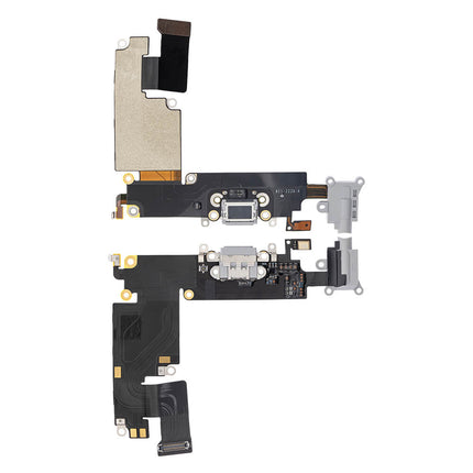 For iPhone 6 Plus Charge Port Flex Cable/Earphone Flex Cable White(Premium OEM)(SKU:1480220)