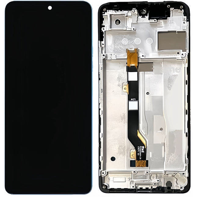 For Tecno pova5 LCD assembly with frame Black (Refurbished) (SKU:1564187)