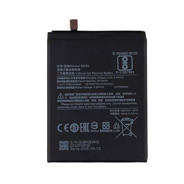 Battery For Xiaomi A2 /6X | BN36