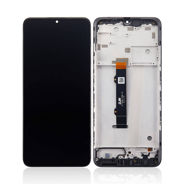 For Motorola G50 LCD Assembly With Frame/4G | Black(Refurbished)