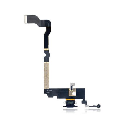 For iPhone Xs max Charge Port Flex Cable Black (Refurbished)***DE Warehouse***(SKU:1530810)