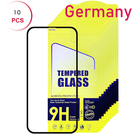 For iPhone 11/XR | Tempered glass | 9D Full Cover / 10pcs ***DE Warehouse***