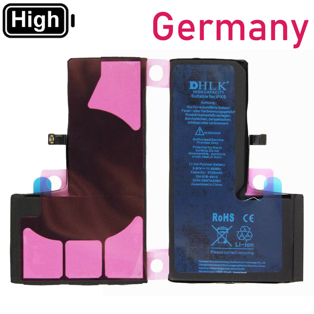 DHLK for iPhone XS | Battery with sticker High Capacity 3120mAh ***DE warehouse***