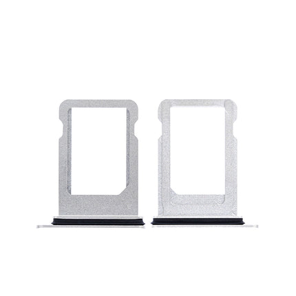 For iPhone X 	Sim Card Tray Silver(Premium OEM)(SKU:1086815)