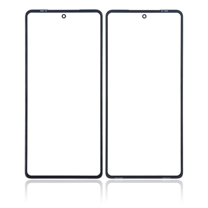 For Motorola Edge 30 Front Glass Lens With OCA | Black (Aftermarket)
