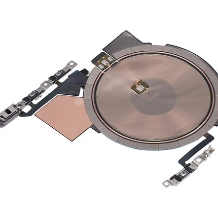 For iPhone 14 pro Volume On/Off Flex Cable With Wireless charging coil(Premium OEM)(SKU:1500571)