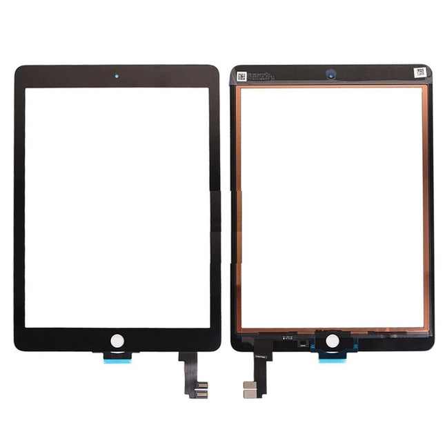 For iPad Air 2 | Touch | Digitizer With Sticker&With sleep/wake sensor flex cable | Black(Master)