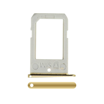 For Samsung Galaxy S6 Edge/G925F Sim Card Tray Gold(Premium OEM)(SKU:1074153)