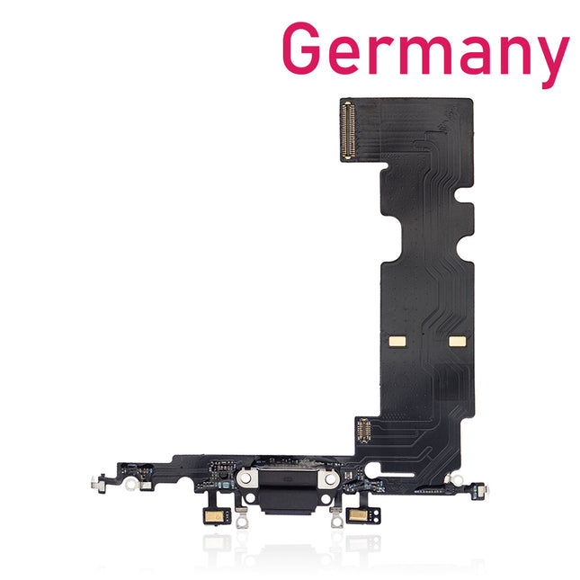 For iPhone 8 plus Charge Port Flex Cable | Black (Refurbished)***DE Warehouse***