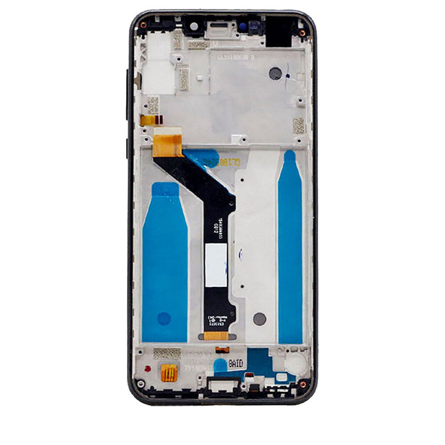 For Motorola One/P30 Play | LCD Assembly With Frame(No Logo) | Black(Refurbished)