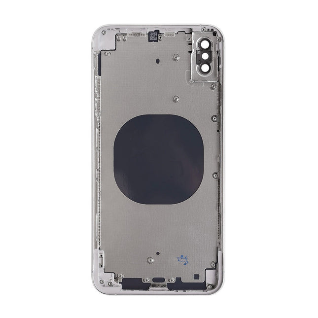 For iPhone Xs max | Back Cover Assembly with small parts(No Logo) | White(Aftermarket Plus)