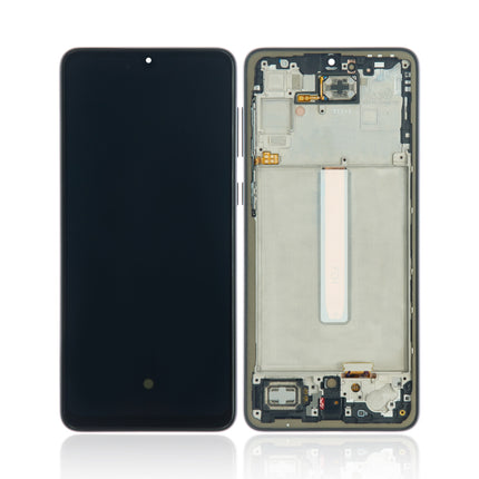 For Samsung Galaxy A33 5G / OLED assembly With frame / black  (Refurbished)(SKU:1554807)