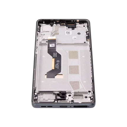 For Motorola Moto G85 5G OLED assembly OLED With Frame Black Aftermarket Plus (SKU:1563390)