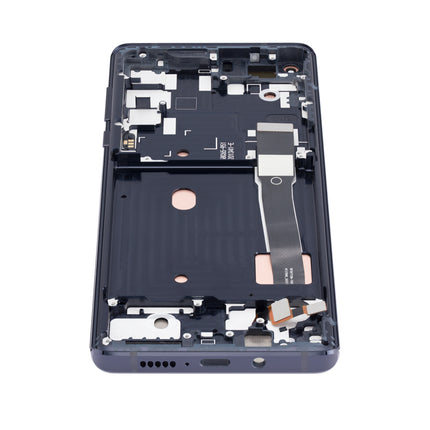 For Motorola Edge 2020 XT2063 / OLED assembly With frame / black  (Premium OEM)(SKU:1557551)