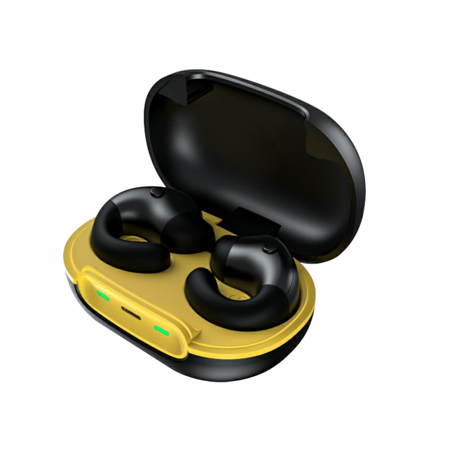 Zeqi ZE-ZE-T521 non-in-ear blutooth earphone / Yellow / Bluetooth 5.3 chip IPX5 waterproof