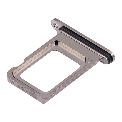 For iPhone 15 Pro / 15 Pro Max Sim Card Tray Holder / Dual Sim Card Gray (Premium OEM)(SKU:1532556)
