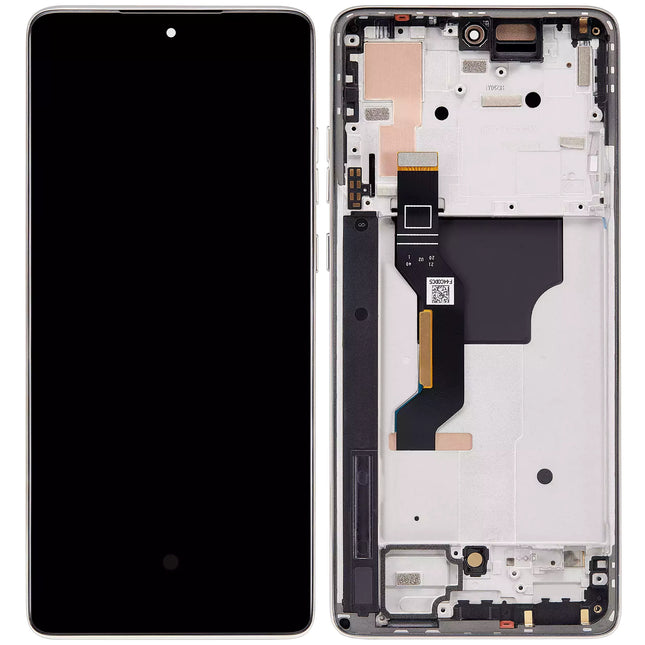 For Motorola G Stylus 5G (2024)  OLED assembly With Frame/XT2419-2 Silver (SKU:1565316)