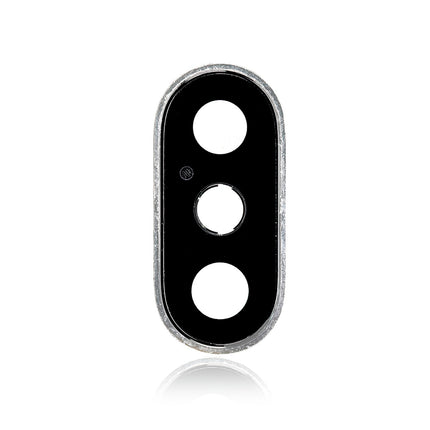 For iPhone Xs max Camera Lens With Frame/Sticker White(Premium OEM)(SKU:1091365)