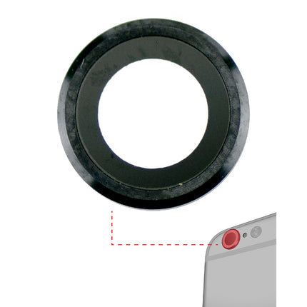 For iPhone 6/6S | Camera Lens With Frame/Sticker | Black(Premium OEM)
