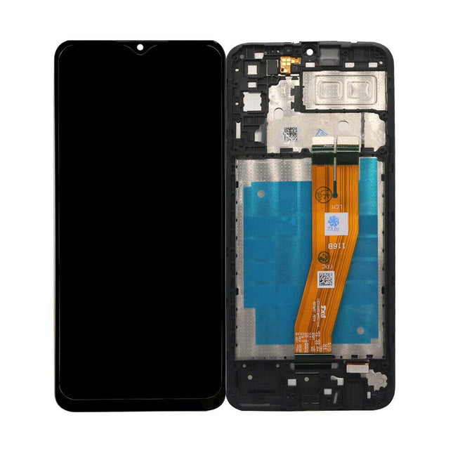 For Samsung Galaxy A04e | LCD Assembly With Frame | Black(Refurbished)
