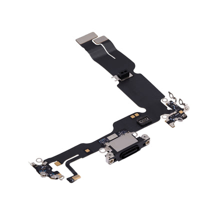 For iPhone 15 Plus Charge Port Flex Cable Black (Refurbished)(SKU:1554748)