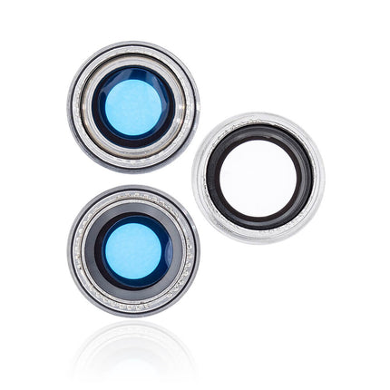 For iPhone 13 Mini Camera Lens With Frame/Sticker White(Premium OEM)(SKU:1481504)