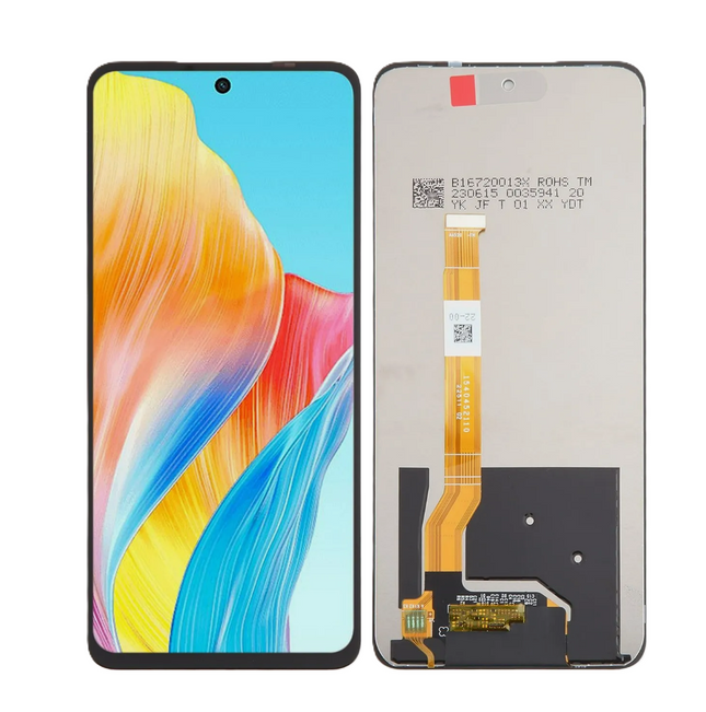 For OPPO A58 4G LCD Assembly | Black (Refurbished)