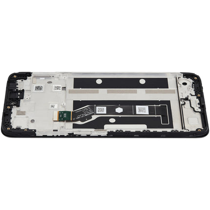 For Motorola Moto G15 LCD assembly with frame Black (Refurbished) (SKU:1564067)