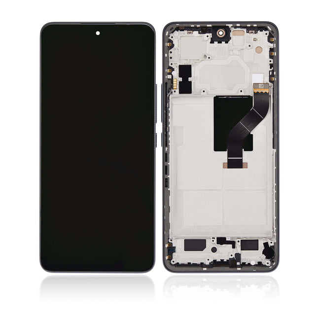 For Xiaomi Mi 12 Lite LCD Assembly With Frame | Black(Premium OEM)
