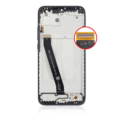 For Xiaomi Redmi 7A LCD Assembly With Frame(No Logo) Black(Refurbished)(SKU:1124254)