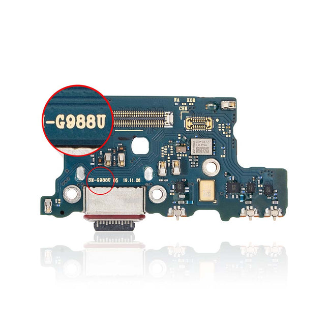 For Samsung Galaxy S21 Ultra 5G/G998 | Charge Port Flex Cable with Sim Card Reader/U version | (Premium OEM)