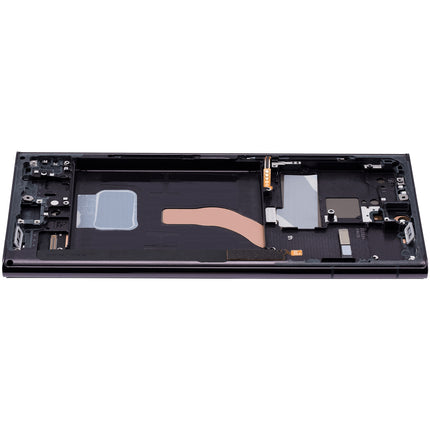 For Samsung Galaxy S22 Ultra 5G U edition 5G / OLED assembly With frame / black  (Refurbished)(SKU:1502305)