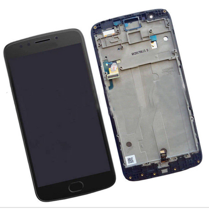 For Motorola E4 Plus | LCD Assembly With Frame(No Logo) | Black(Refurbished)