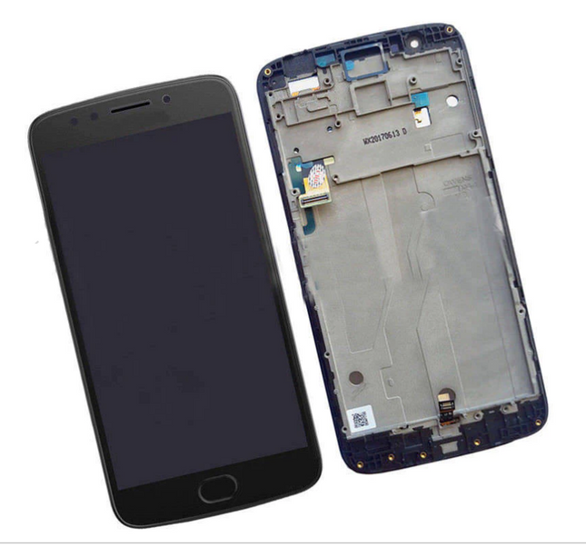 For Motorola E4 Plus | LCD Assembly With Frame(No Logo) | Black(Refurbished)