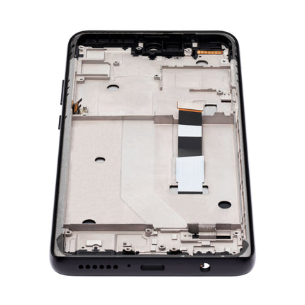 For Motorola One 5G Ace LCD assembly With Frame Black Refurbished (SKU:1563437)