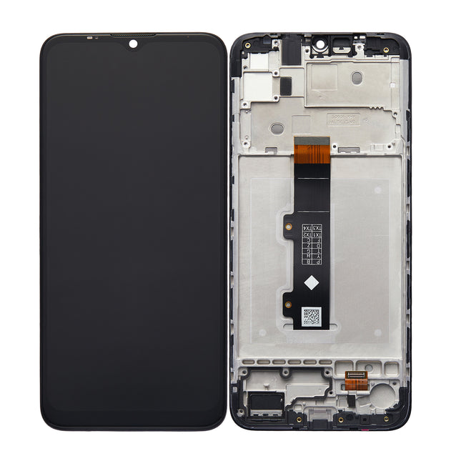 For Motorola E20 | LCD Assembly with Frame | Black(Refurbished)