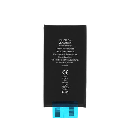 For iPhone 15 Plus Battery Cell Without Flex Cable 4383mah